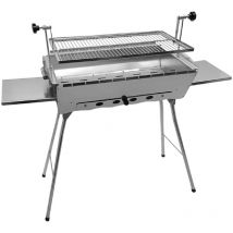Mangal Edelstahl Astana 2 mm rostfrei Schaschlik Grill Rost verstellbar