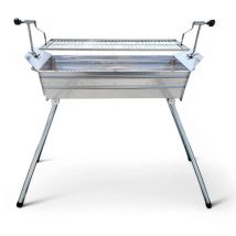 Mangal Ararat Edelstahl 2mm Schaschlikgrill mit verstellbarer Grillhöhe