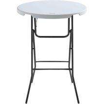 Rekkem - Table mange-debout pliante blanche