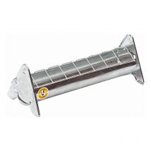 Mangeoire en acier galvanisé à grille mobile 30 cm pour 10 poussins