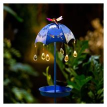 Mangeoire à oiseaux solaire suspendue pour l'extérieur, mangeoire à oiseaux de type parapluie de jardin étanche, mangeoire à oiseaux de jardin