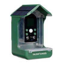 Mangeoire / abreuvoir pour oiseaux avec caméra intégrée Num'axes CAM1074 - 120 ° - Vert