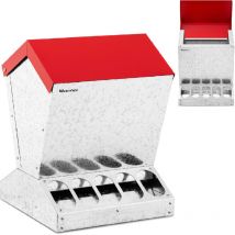 Mangeoire Automatique Pour Volaille Poule Canard Oie 12 kg En Acier Galvanisé