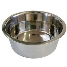 Karlie - Gamelle En Acier Inoxydable 2.5 Litre Ø 25 Cm Pour Chien