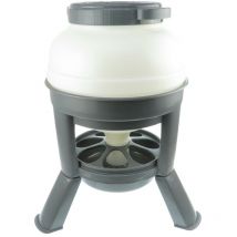 Animallparadise - Mangeoire en plastique sur pieds, 20 Litres, pour poules