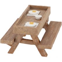 Mangeoire en polyrésine Table de pique-nique