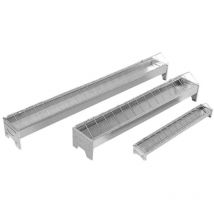 Mangeoire galvanisée pour volailles - x Modèle 100x10 cm