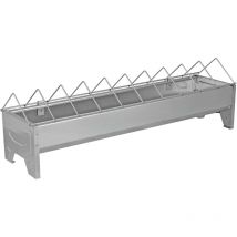 Mangeoire linéaire métal 50 cm poules • Mangeoire volailles
