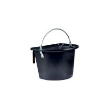 Mangeoire noire avec anse et crochets de suspension