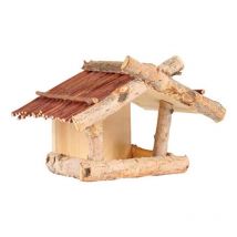 Mangeoire oiseaux bouleau et osier 26 cm