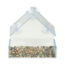 Mangeoire Pour Oiseaux 'Fenêtre' 15cm Transparent
