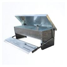 Mangeoire Volailles à Pédale Acier Galvanisé 5kg Gaun