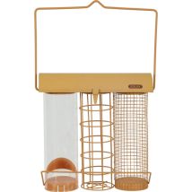 Mangeoire trio orange miel pour oiseaux Zolux
