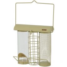 Mangeoire trio Vert Lichen pour oiseaux Zolux