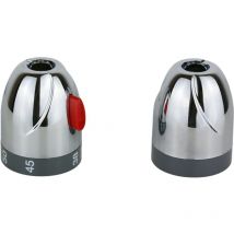 Thermomat - Mango de repuesto para mezcladores termostáticos art. oc Cromo