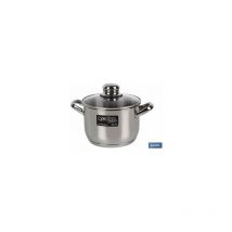 EDELSTAHL Induktionstopf 4l Mod Polenta T/Glas Ø200 mm
