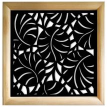 Mangrovie - Moduli Decorativi in Legno e pvc - Misura: 48x48 cm - Colore: nero
