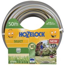 Hozelock - Manguera de jardín anti-UV - rayas 3D amarillo gris - 15mm - 15m