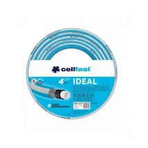 Cellfast - Manguera de jardín ideal, Duradera, Flexible, 4 Capas, Trenzada Cruzada Duradera, Resistente a uv y Algas, Tecnología reach, 27 Bares,
