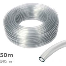 EDM - manguera cristal transparente ø interior 10mm ø exterior 14mm rollo 50m