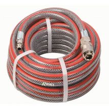 Ribitech - Manguera de aire comprimido gris con conectores automáticos 10m