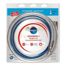 Wpro - Manguera de gas de acero inoxidable de 1,5 cm. - tnv150