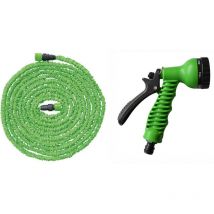 Outiror - Manguera de jardín extensible a 30M + Pistola de múltiples chorros