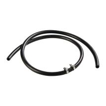 Mesto - Manguera de repuesto d 10x3 con collares de apriete longitud de 1,5 m negro