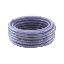 Tubo tejido de pvc, transparente 9 x3mm 50m