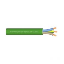 Manguera eléctrica verde libre halógenos RZ1-K 3x2,5 mm2 - rollo 100 m.