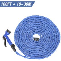Wyctin - Manguera Extensible Riego 10 a 30 Metros Con Pistola De 7 Posiciones,azul marino—