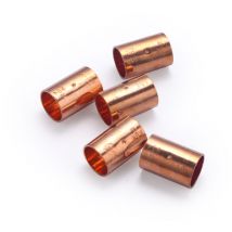 Quick Plomberie - Manguito Doble Hembra Igual de Cobre a Soldar Ø14 x5 unidades