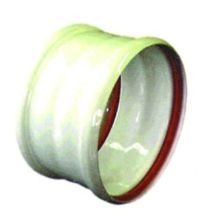 Manchon de raccordement DISMOL – Ø100 mm – Aluminium rigide – Raccord fumisterie – Largeur, Forme du raccord, Finition métal