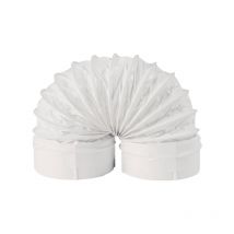 Manguito flexible circular blanco ø 100×500 ø 100×500