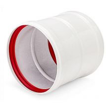 FPLUS manguito union tubo 110 blanco , Mangito unión tubo-tubo con juntas 110mm Blanco. - Tamaño: 110 mm. - Fabricada en aluminio liso rígido con