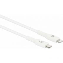 Manhattan - Câble usb usb-c mâle, Connecteur Lightning 0.5 m blanc 394505