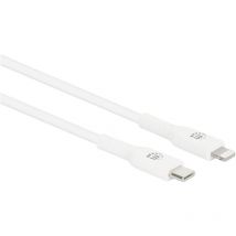 Manhattan - Câble usb usb-c mâle, Connecteur Lightning 1.00 m blanc 394512