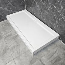 Duralite V2 1700 x 800mm White Modern Style Rectangular Shower Tray - Manhattan