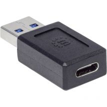 Manhattan - usb 3.1 (Gen 2) Adaptateur [1x usb 3.1 mâle a - 1x usb-c femelle]