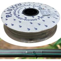 Manichetta Gocciolante 'pluvio' 16 Mm Passo 20 Cm, Tubo Piatto Per Irrigazione A Goccia, 2 Litri/ora, 8 Mils, Bobina Da 250 Metri - Made In Italy - 