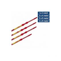 Manico telescopico asta telescopica alluminio attacco conico Mass 31750V) 1 a 2 metri (31750)