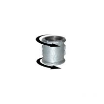 Manicotto 26x34, dritto, zincato