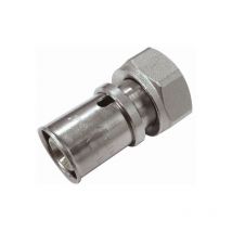 Raccordo diritto con dado libero D.16 per tubo multistrato pressato Quick Plomberie
