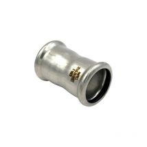 Manicotto a pressare intermedio in acciaio inox serie inoxpress uniko ø18 Raccorderie Metalliche