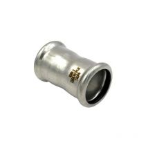 Manicotto a pressare intermedio in acciaio inox serie inoxpress uniko ø35 Raccorderie Metalliche