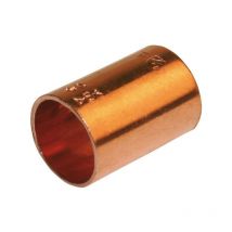 Confezione da 10 manicotti saldanti doppi femmina in rame per tubo rame diam. 14 mm Sans marque