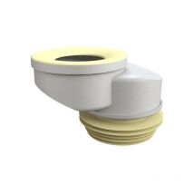 Manicotto eccentrico rigido spostamento 6cm in pp per vaso wc eccentrico 6 cm ø100 Bonomini