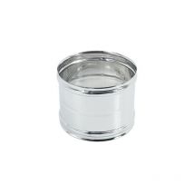 Manicotto ff da 140mm giunzione raccordo a doppio bicchiere inox aisi 304