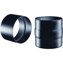 Manicotto in acciaio nero ø cm 13 m/m - sp.2 mm (legna)