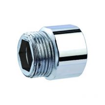 Raccordo diritto maschio/femmina in acciaio zincato 1/2'x 5 cm Raccorderie Metalliche